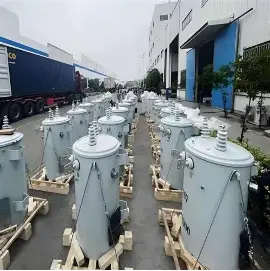  60Hz 23kV 230V / 460V 50kVA Oil Immersed Copper Single Phase Pole Mounted Transformer